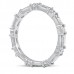 Alternating Round and East-West Baguette Eternity Band side