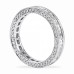 1.75 carat Round and Baguette Diamind Multi-Row Eternity Band side detailling