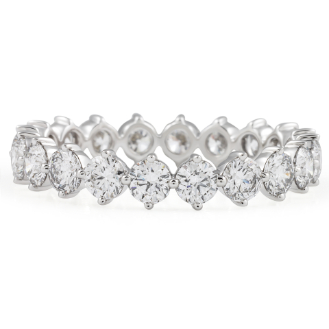 1.40 carat Round Lab Diamond Compass Eternity Band wg