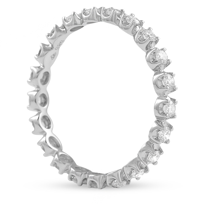 .45 carat Illusion Set Diamond Eternity Band flat lay