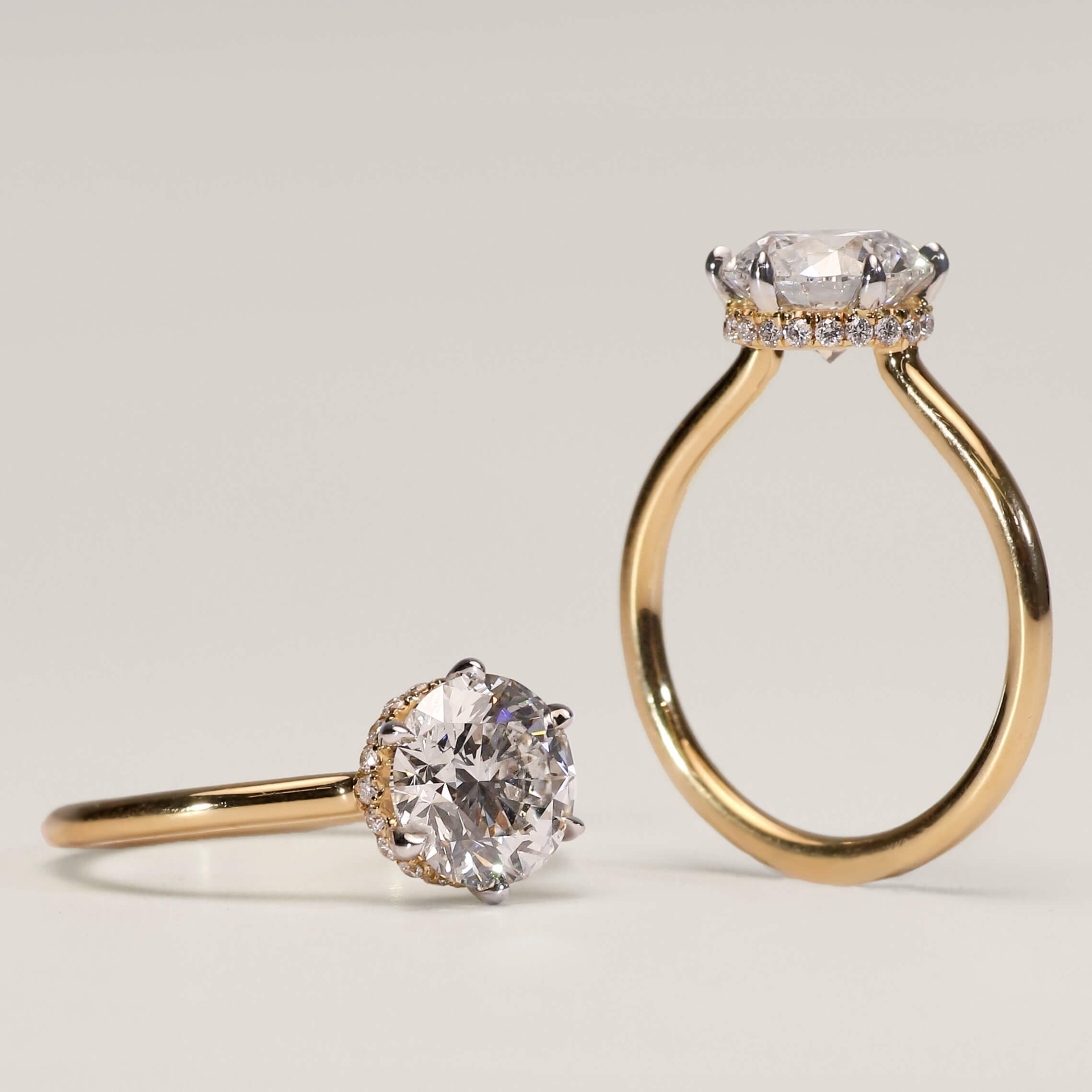 Invisible Gallery Diamond Rings.